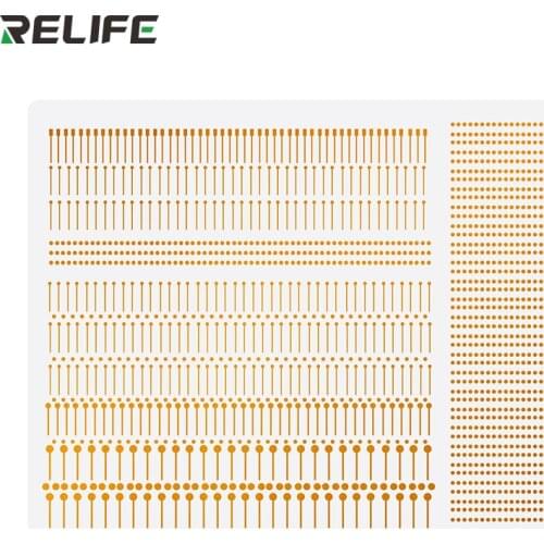 RELIFE RL-007GA Dot Repairing Solder Lug Spot Soldering Pad for iPhone Welding Board Fly Wire Flywire IC Repair Fix 1400 Dots
