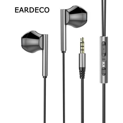 EARDECO 8 Cores Wired Headphones Bass Mobile Phone Earphone Earbuds 3.5mm Stereo Music Headset Dynamic Sport Headphone With Mic