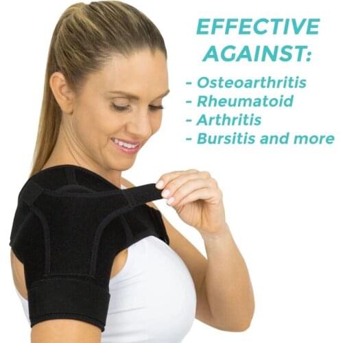 Ho Shoulder Strap Adjustable Shoulder Support Brace for Sports Pain Relief Square Buckle Design Breathable for Men Women sy998