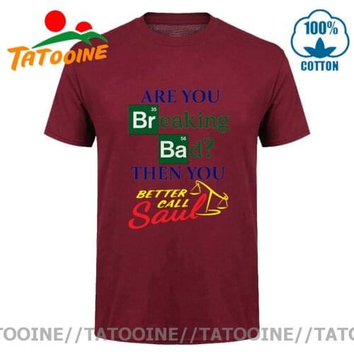 Tatooine Periodic Table Of Humor Breaking Bad T shirt Better Call Saul T-shirt Saul Goodman T shirts hombre Funny Mens T-shirts