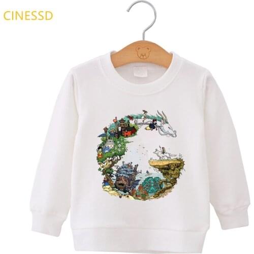 Totoro Studio Ghibli Harajuku Kawaii hoodies boys girls teens winter thick sweatshirts unisex top funny anime cartoon clothes