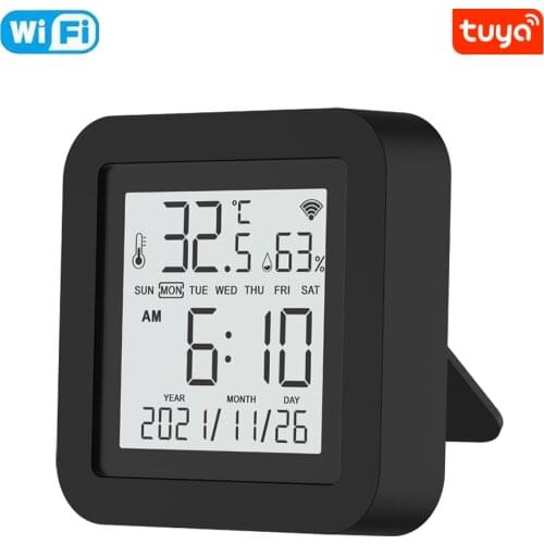 Tuya Smart Wifi IR Remote Control With Temperature and Humidity Sensor with LCD Screen Support Alexa and Google Assistant