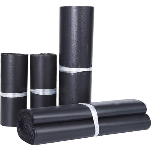 50Pcs/Lot Black Express Bag Waterproof Courier Bags Self-Seal Adhesive Strong Stickiness Mailing Bags Destructive Seal Bags