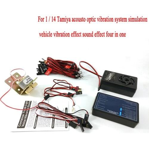 Four In One Sound Effect of Acoustooptic Vibration SystemFor 1/14 Tamiya RC Truck Car SCANIA VOLVO ACTROS AROCS MAN TGX Diy