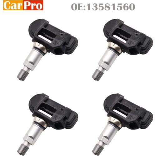 4 Pieces Tire Pressure Sensor TPMS 13581560 13598775 for Opel Adam Astra J Cascada Insignia Zafira Tourer 433MHz