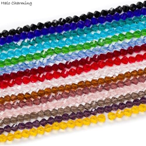 50pcs Irregular Twist Shape Faceted Crystal Glass Beads Jewelry Making Handmade Sewing Shoes Bags Clothing Headwear 6-11mm