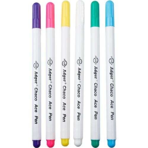 6 Colors Automatic Vanishing Cross Stitch Pen Water Erasable Marking Pens For Sewing Tools Arts Craft Accessories