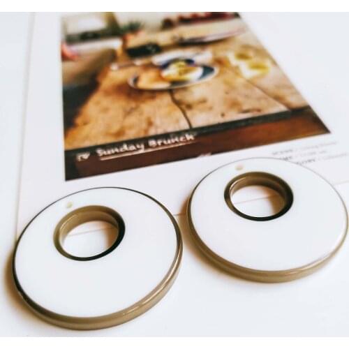 6pieces / lotresinRoundhandmade jewelry accessories earrings material PendantAccessories earings fashion jewelry handmade