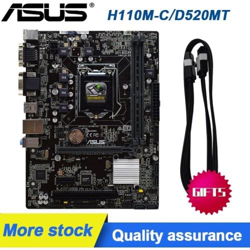 For ASUS H110M-C/D520MT/DP_MB D520MT motherboard intel H110 LGA1151 32GB DDR4 Original Used motherboard kit