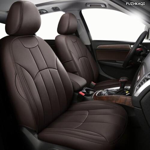 FUZHKAQI Custom Leather car seat covers For BMW 3/4 Series E46 E90 E91 E92 E93 F30 F31 F34 F35 G20 G21 F32 F33 F36 car seats