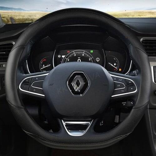 Steering Wheel Cover for Renault Scenic Clio Laguna 2 3 4 5 Kangoo Fluence Megane Trafic Talisman Twingo Kaptur Car Accessories