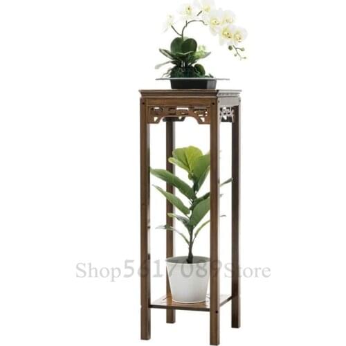 Flower shelf floor-standing indoor solid wood multi-layered meat green porridge balcony decoration living room storage specials