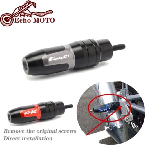 For BMW C400X C400GT C 400X C 400 GT Motorcycle CNC Aluminum Frame Exhaust Sliders Crash Protector Pads Crash silder with logo