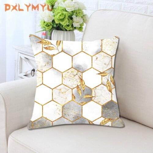 Geometric Cushion Cover 45*45cm Nordic Style Home Decoration Throw Pillow For Sofa Bed Car Polyester Pillow Case
