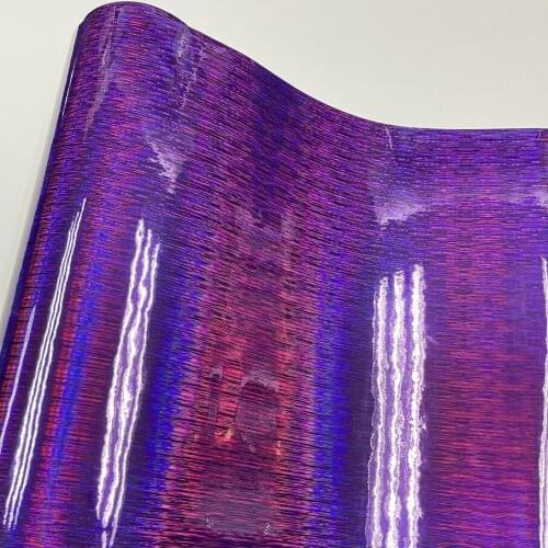 Glossy Holographic Rainbow Purple Chrome Brushed Vinyl Film Car Wrap Foil DIY Car Scooter Motorbike Sticker Wrapping Air Release