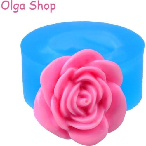 HYL276 16.2mm Rose Flower Silicone Mold - Cake Topper, Fondant, Cake Decorating Tools, Candy, Scrapbooking, Gum Paste, Resin