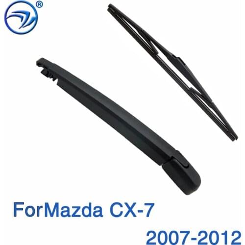 Wiper 14" Rear Wiper Blade & Arm Set Kit For Mazda CX-7 2007-2012 Windshield Windscreen Rear Window