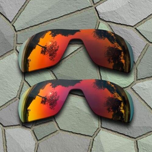 Red Orange&Violet Red Sunglasses Polarized Replacement Lenses for Oakley Offshoot