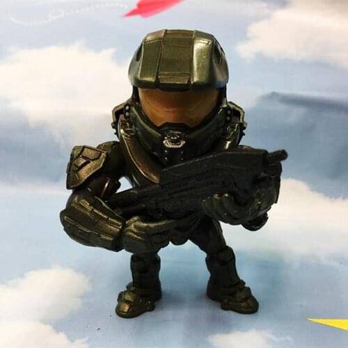 4inch 12cm Metal Halo Master John action figure doll kawaii kids 300gram UNSC Chief-er model collection toy