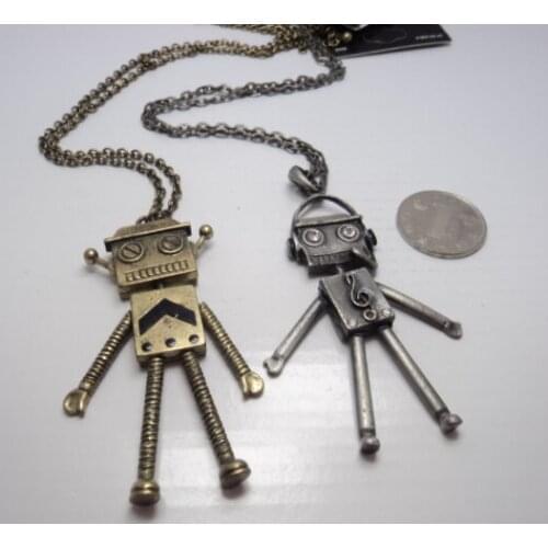 Metal robot doll robot Pendant for robot fan A pair