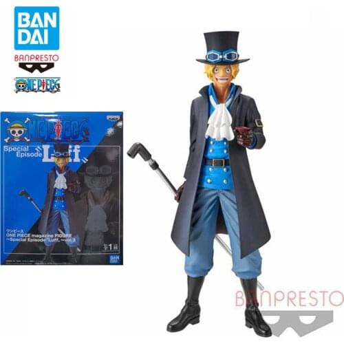 19Cm Bandai One Piece Sabo Pvc Garage Kit Assembly Model Western Animiation Action Figure Kids Toys