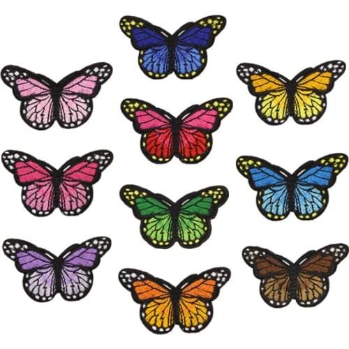 Beautiful Insect Series Butterfly Combination Badge Embroidered Cartoon Cloth Dress Stickers DIY Animal Toy Pants Patches