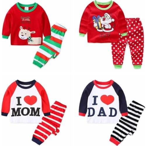 Newest Kids Cotton Pajamas Sets Childrens Cartoon Long Sleeved Casual Clothing Suit Girl High Quality Pyjamas Nightwear