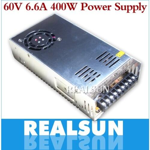 New 60V 6.6A 400W Switching Power Supply Driver Switching For LED Strip Light Display 110V/220V free shipping
