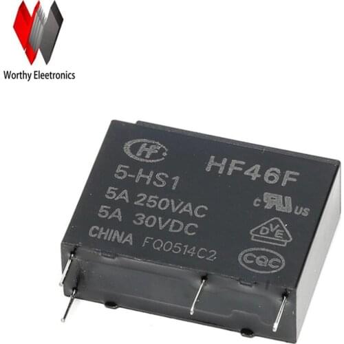 Wholesale 10pcs/lot relay HF46F-5-HS1