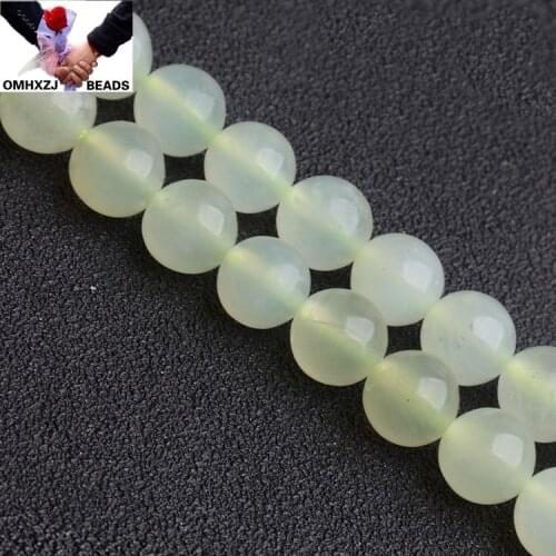 OMH Wholesale JD189 4 6 8 10mm Natural Jewelry DIY Making Bracelet Necklace Natural AAA New Jade Loose Spacer Round Beads