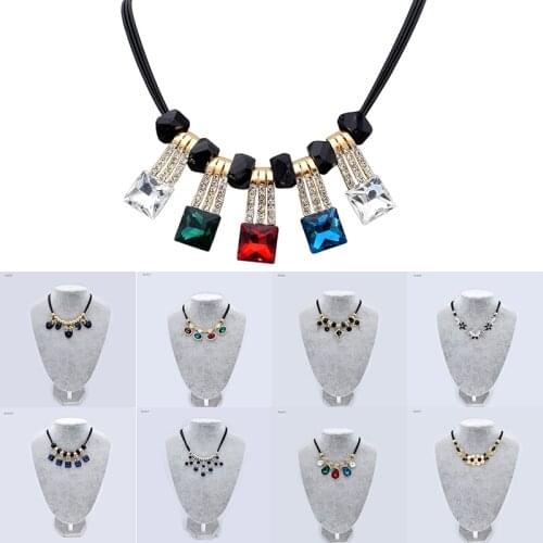 Crystal Necklaces & Pendants Collier Femme For Women 2017 Fashion Boho Colar Vintage Maxi Accessories Jewelry Collar Bijoux 011