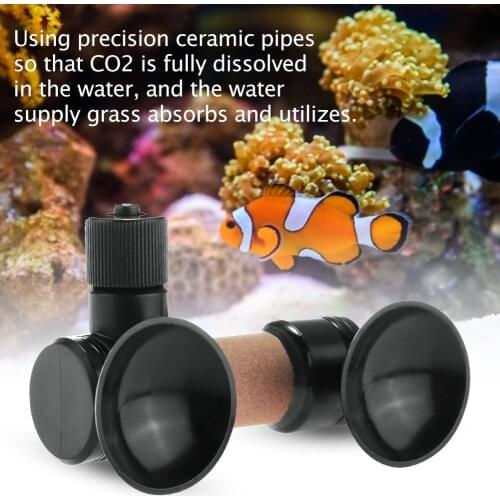 Fish Tank Plastic Aquarium CO2 Diffuser Tessellator Dual Suction Cup Atomizer Supply Carbon Dioxide Diffuser Bubble Counter