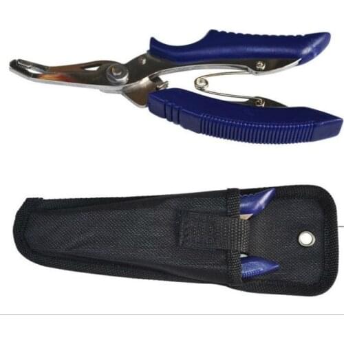 Stainless Steel Fishing Pliers Gripper Multifunction Fishing Scissors Knives Line Cutter Fishing Tools 14cm