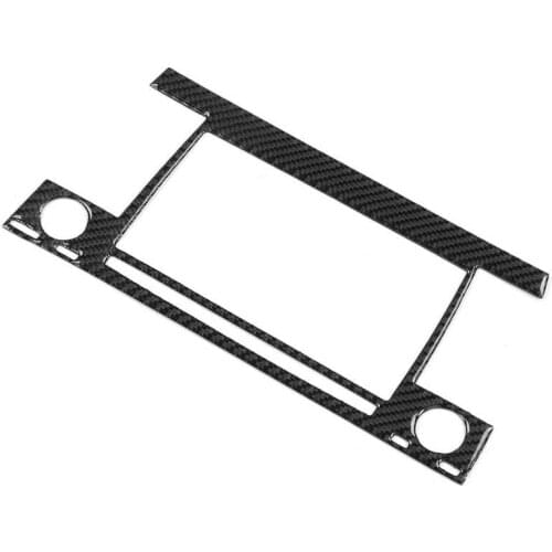 Car Mirror mirror cover Carbon Fiber Navigation Display Panel Trim Cover Glossy Fit for Prius 2012‑2015 car styling