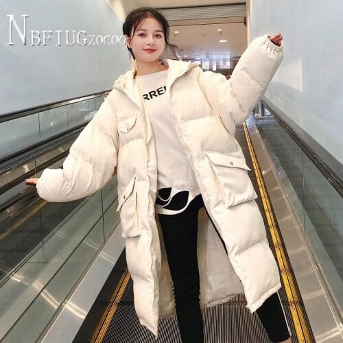 Winter Women Outwear 2021 New Bread Style Korean Loose Female Parkas Thick Overcoat