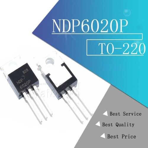 10pcs/lot NDP6020P NDP6020 MOSFET P-CH 20V 24A TO-220