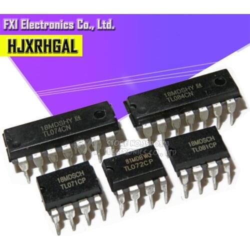 10PCS TL062CP TL064CN TL071CP TL072CP TL074CN TL081CP TL082CP TL084CN DIP TL071 TL072 TL074 TL081 TL082 TL084 TL082 TL061CP