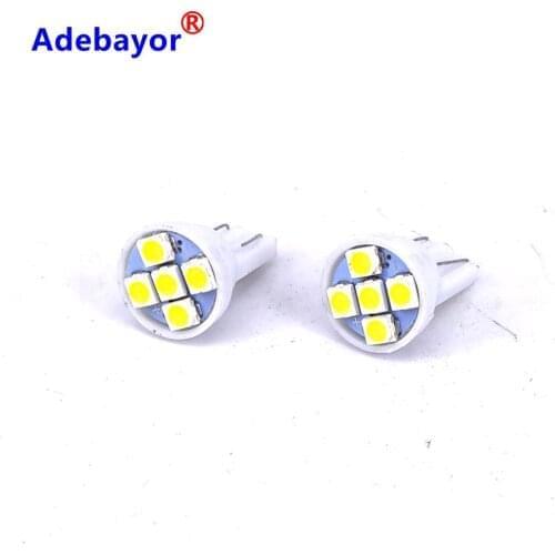 100pcs T10 5 smd W5W 194 168 1210 3528 led Car Auto Reading Lights Luggage Compartment Light Car Door Light LED Bulbs 12v