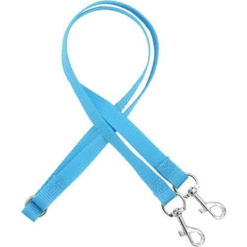 2020 Two Heads Pet Dog Collar Leash Double Twin Style Puppy Lead Safety Restriction Belt Two Doggy Outdoor Walking Rope