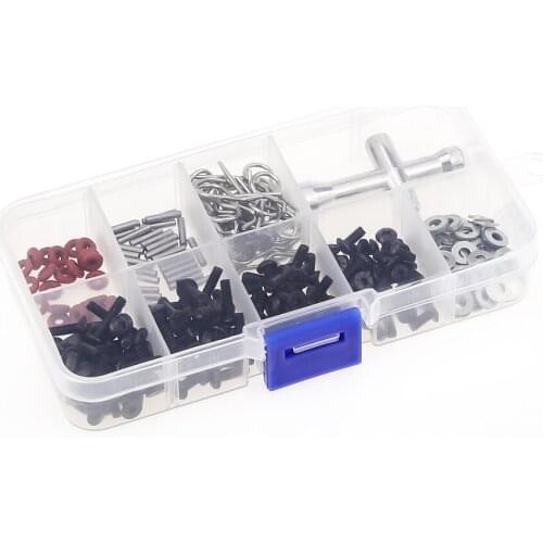 270pcs/Set of Screws Box Repair Tool Kit for 1/10 HSP RC Car 94123 DIY Accessory
