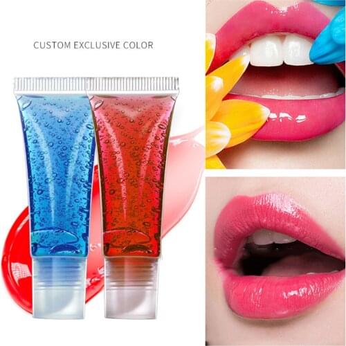 9 Fragrances Fruity Moisturizing Lip Gloss Private Label Nutritious Bulk Fruit Lipgloss Wholesale Transparent Hose Hydrating Lip