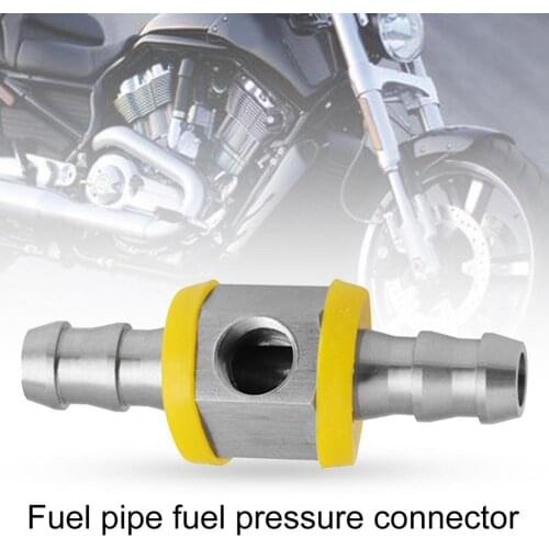 3/8inch Fuel Line Pressure Adapter Fuel Pressure Gauge Sensor Barbed T-Fitting Adapter Fuel Line Pressure Adapter for Cars