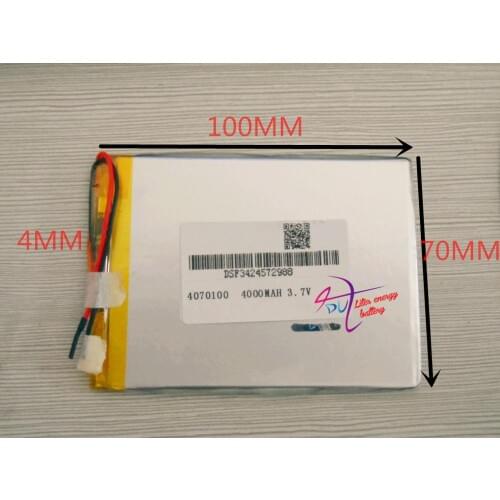 Best battery brand 3.7V 4000MAH 4070100 tablet battery with protection board For MID 7inch Tablet PC
