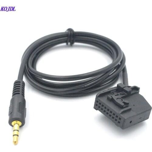 Car Audio 3.5MM AUX cable male JACK Adapter AUX-IN Cable 18 pin connector For Mercedes Benz A C CLK G M SL SLK SERIES NEW KOJDL