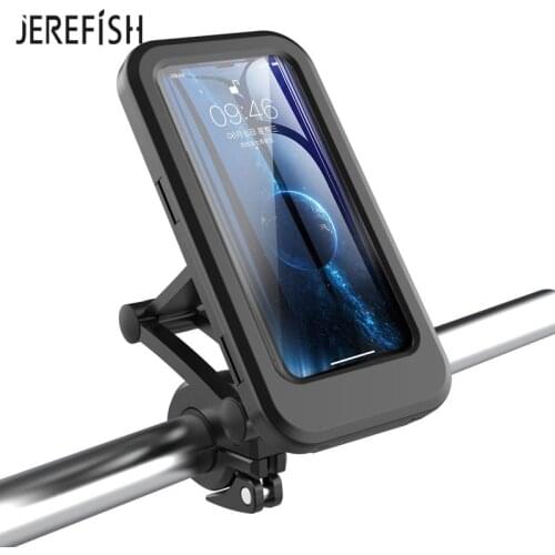 Motorcycle Phone Holder Waterproof Support Moto Bicycle Rear View Stand Mount Universal Phone Cover For iPhone Motorbike Holde