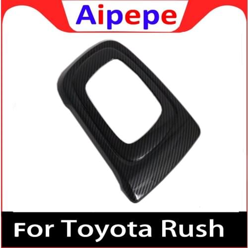 For Toyota Rush 2018 2019 2020 Carbon Style Car Gear Shift Knob Cap Cover Trim Accessories