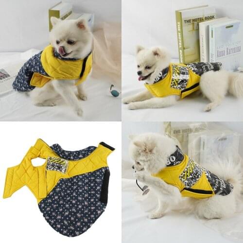 Reversible Dog Coat Jacket Puppy Outfit Poodle Pomeranian Schnauzer Corgi Samoyed Golden Retriever Clothing Dog Clothes Winter