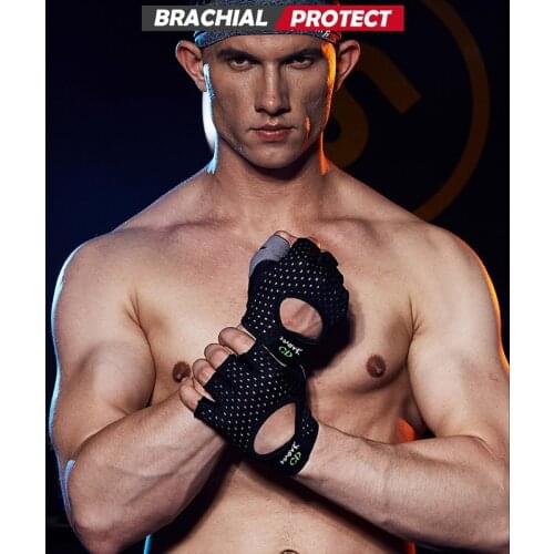 New Comfortable Men Women Half Finger Training gloves Breathable Fitness Gloves Anti-slip Weightlifting Dumbbell Horizontal Bar