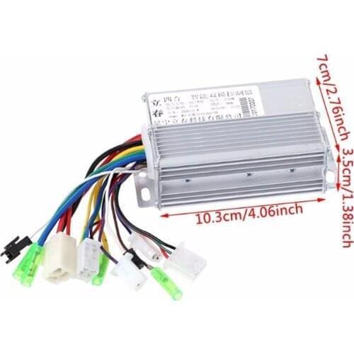 DC 36V/48V 350W DC Motor Controller Electric Bicycle E-bike Scooter Brushless Control with Aluminium Casing
