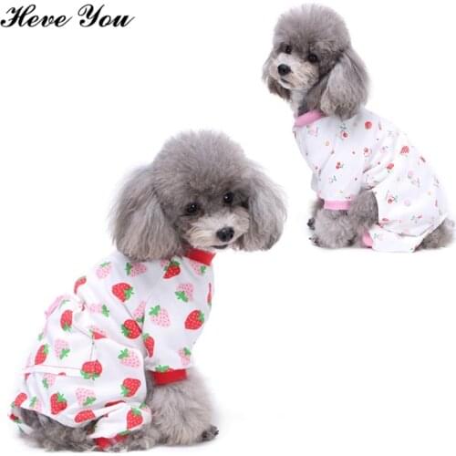 Heve You Pet Jumpsuit Cartoon Fruits Cotton Dog Pajamas Pet Large Dog Costume Shirt Coat Puppy Chihuahua Clothes Cat Clothing
